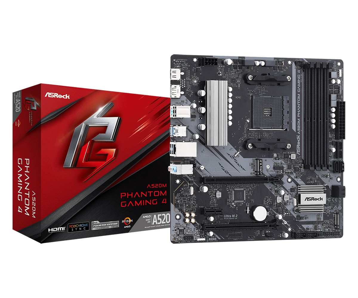 ASROCK A520M PHANTOM GAMING 4