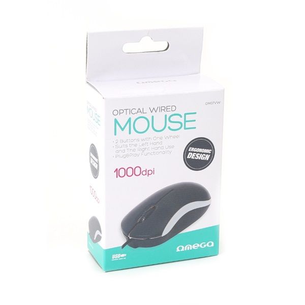 Omega OM-07 Optical USB Mouse White