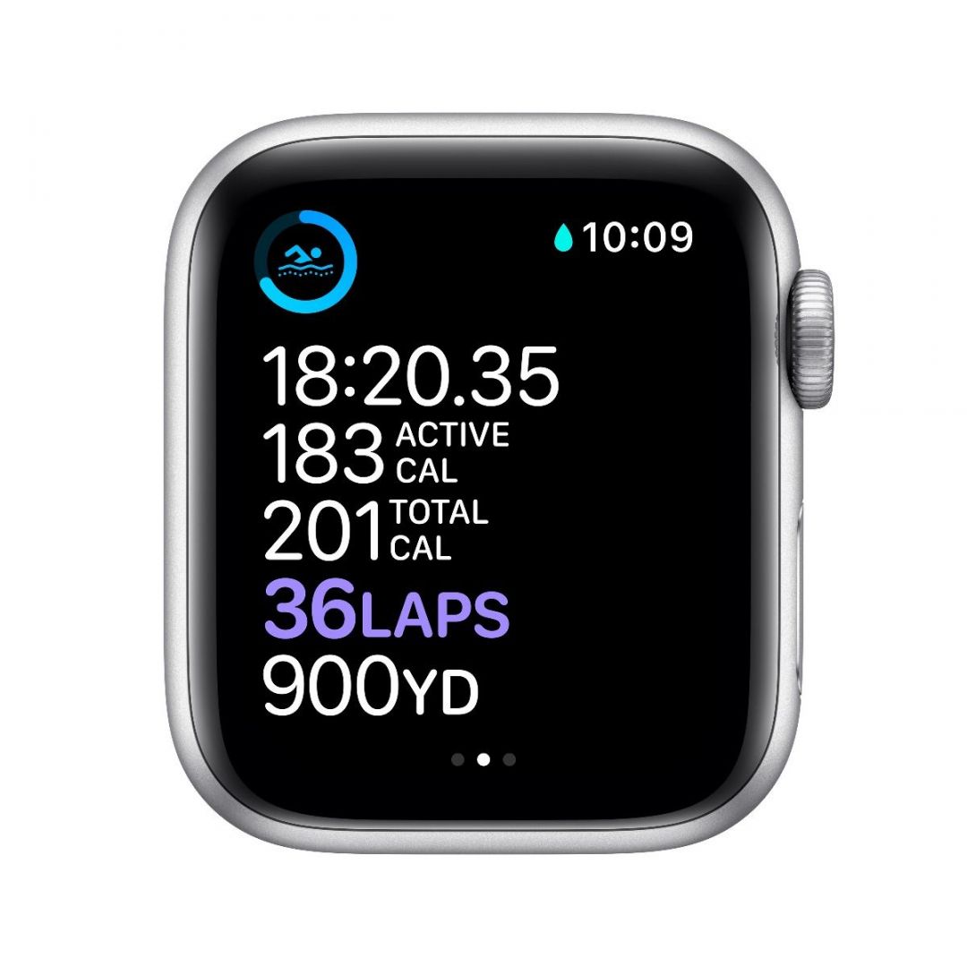 Apple Watch Series 6 GPS + Cellular 40mm Silver Aluminium Case with White Sport Band