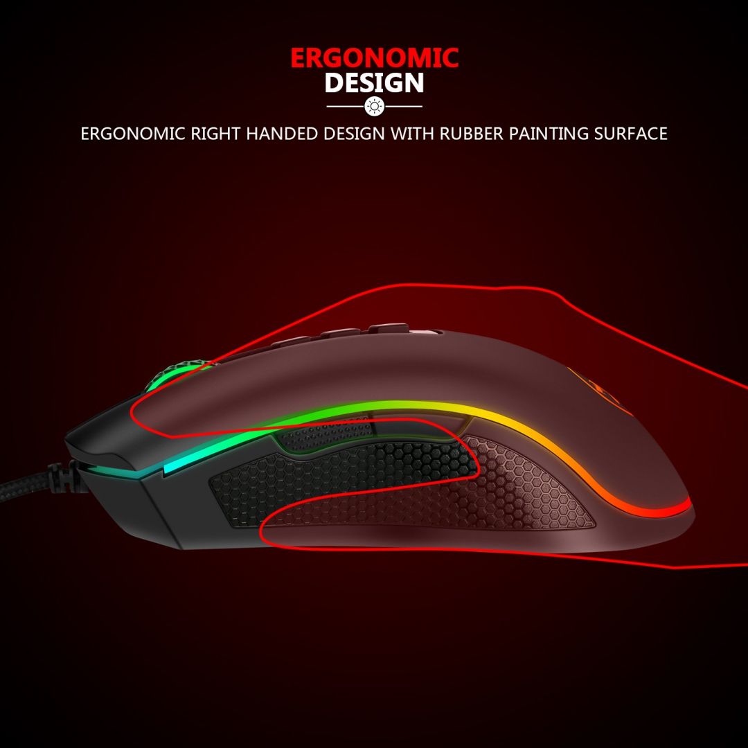 Redragon M711-FPS Cobra Flawless RGB Wired gaming mouse Black