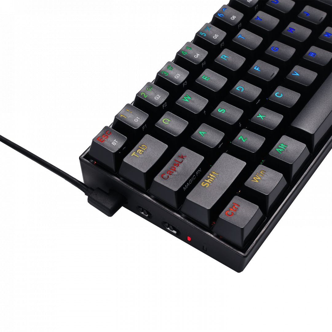 Redragon K530 Draconic Compact RGB Wireless Blue Mechanical Tenkeyless Designed Bluetooth Gaming Keyboard Black HU