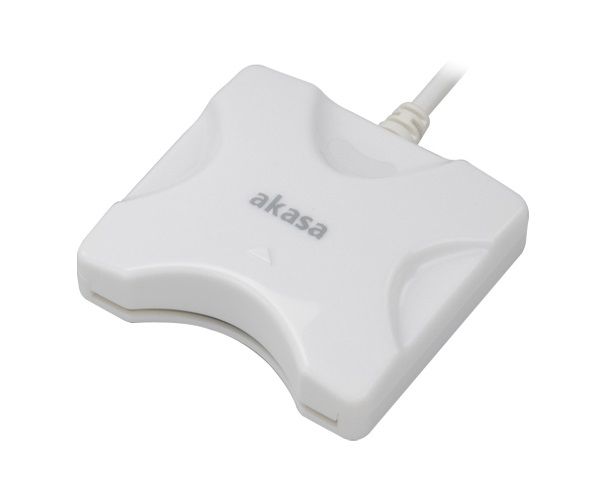 Akasa AK-CR-03WHV2 External Smart Card Reader White