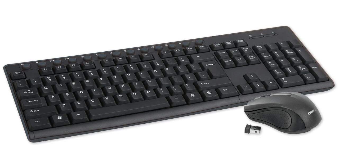 Omega OKM071B wireless keyboard & mouse Black