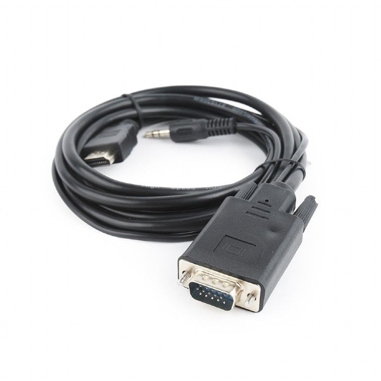 Gembird A-HDMI-VGA-03-10 HDMI to VGA and audio adapter cable single port 3m Black