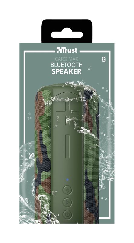 Trust Caro Max Powerful Bluetooth Wireless Speaker Jungle Camo