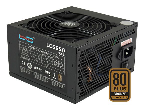 LC Power LC6650 V2.3 Super Silent Series 650W 80+ Bronze