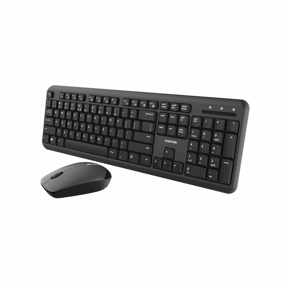 Canyon CNS-HSETW02-HU Wireless combo keyboard and mouse Black HU