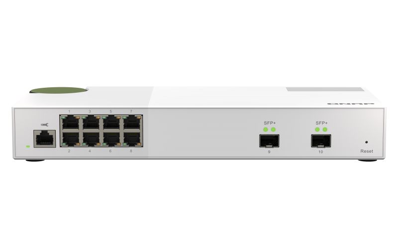 QNAP QSW-M2108-2S Entry-level 10GbE and 2.5GbE Layer 2 Web Managed Switch for SMB Network Deployment