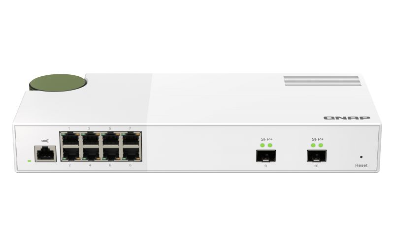 QNAP QSW-M2108-2S Entry-level 10GbE and 2.5GbE Layer 2 Web Managed Switch for SMB Network Deployment