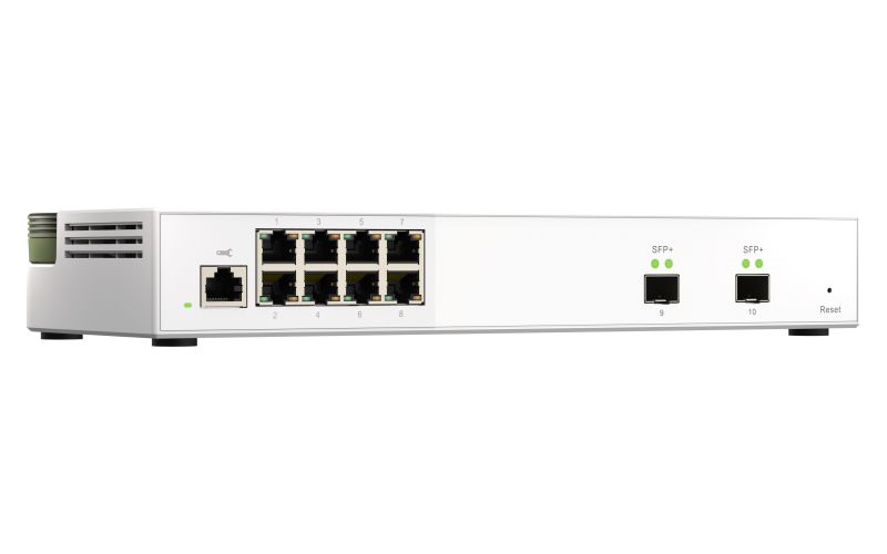 QNAP QSW-M2108-2S Entry-level 10GbE and 2.5GbE Layer 2 Web Managed Switch for SMB Network Deployment