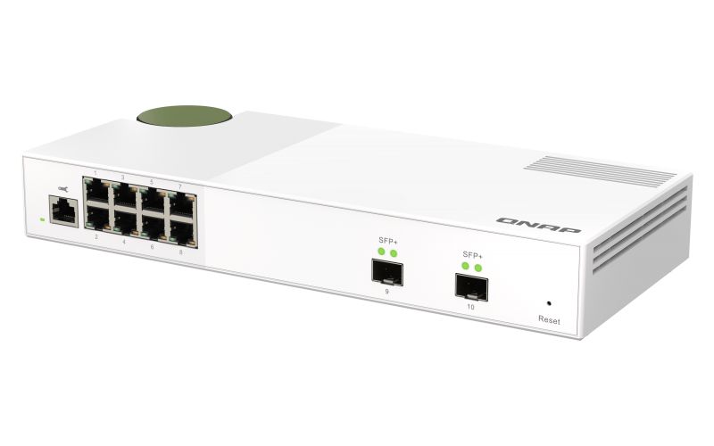 QNAP QSW-M2108-2S Entry-level 10GbE and 2.5GbE Layer 2 Web Managed Switch for SMB Network Deployment