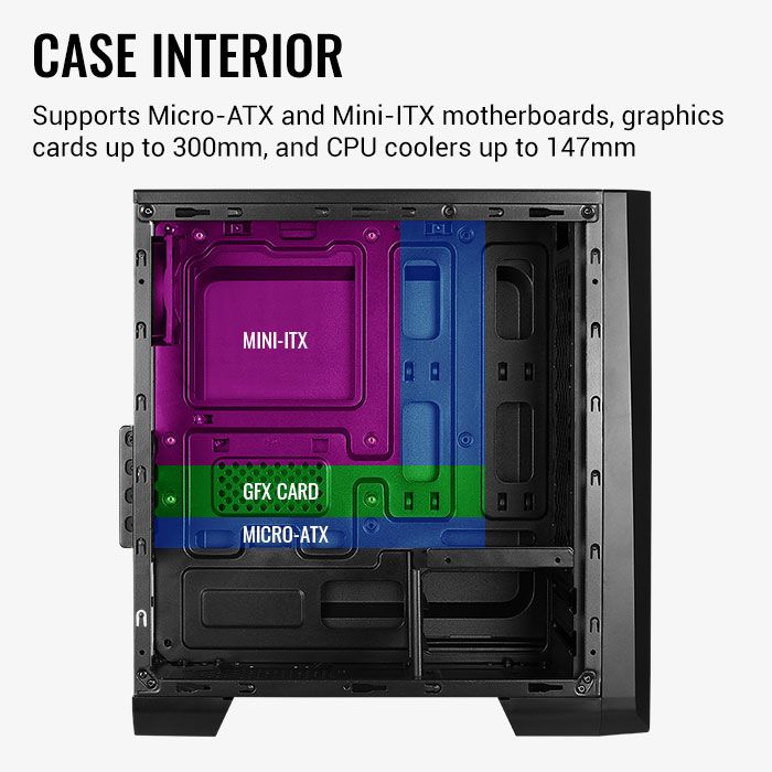 Aerocool Cylon Mini RGB Window Black