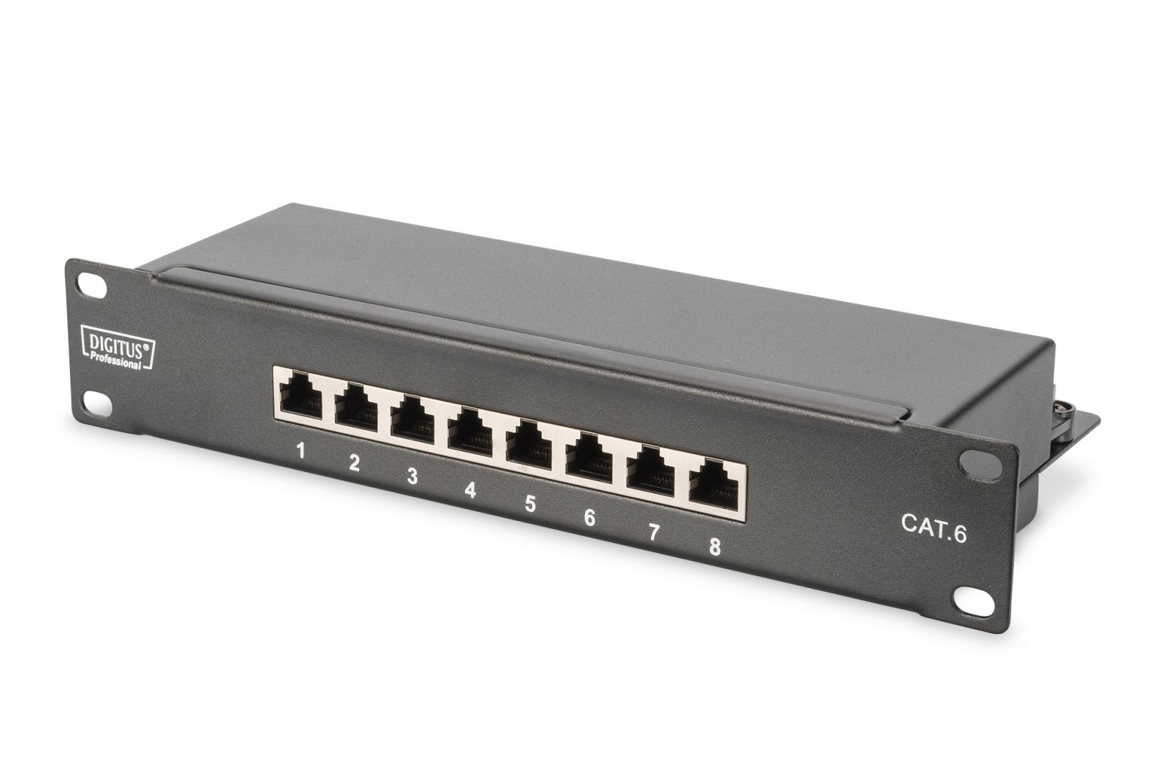 Digitus CAT 6, Class E patch panel, shielded, 12-port RJ45