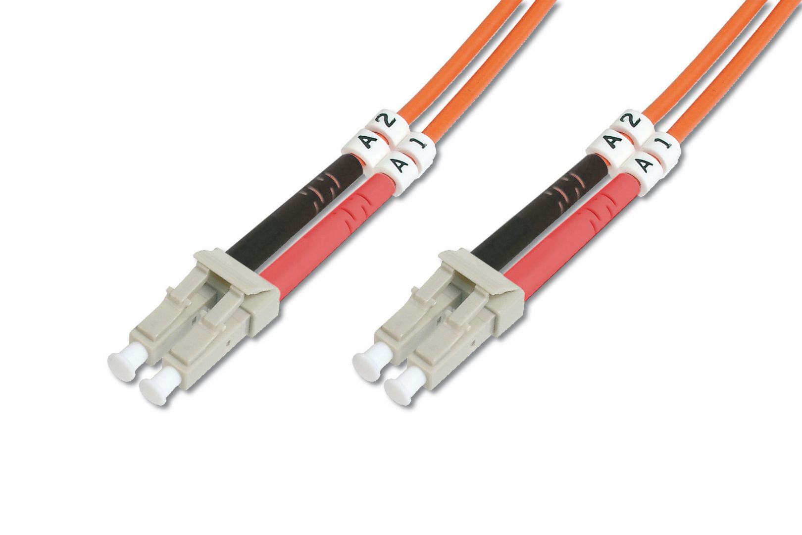 Digitus FO patch cord, duplex, LC (APC) to LC (PC)