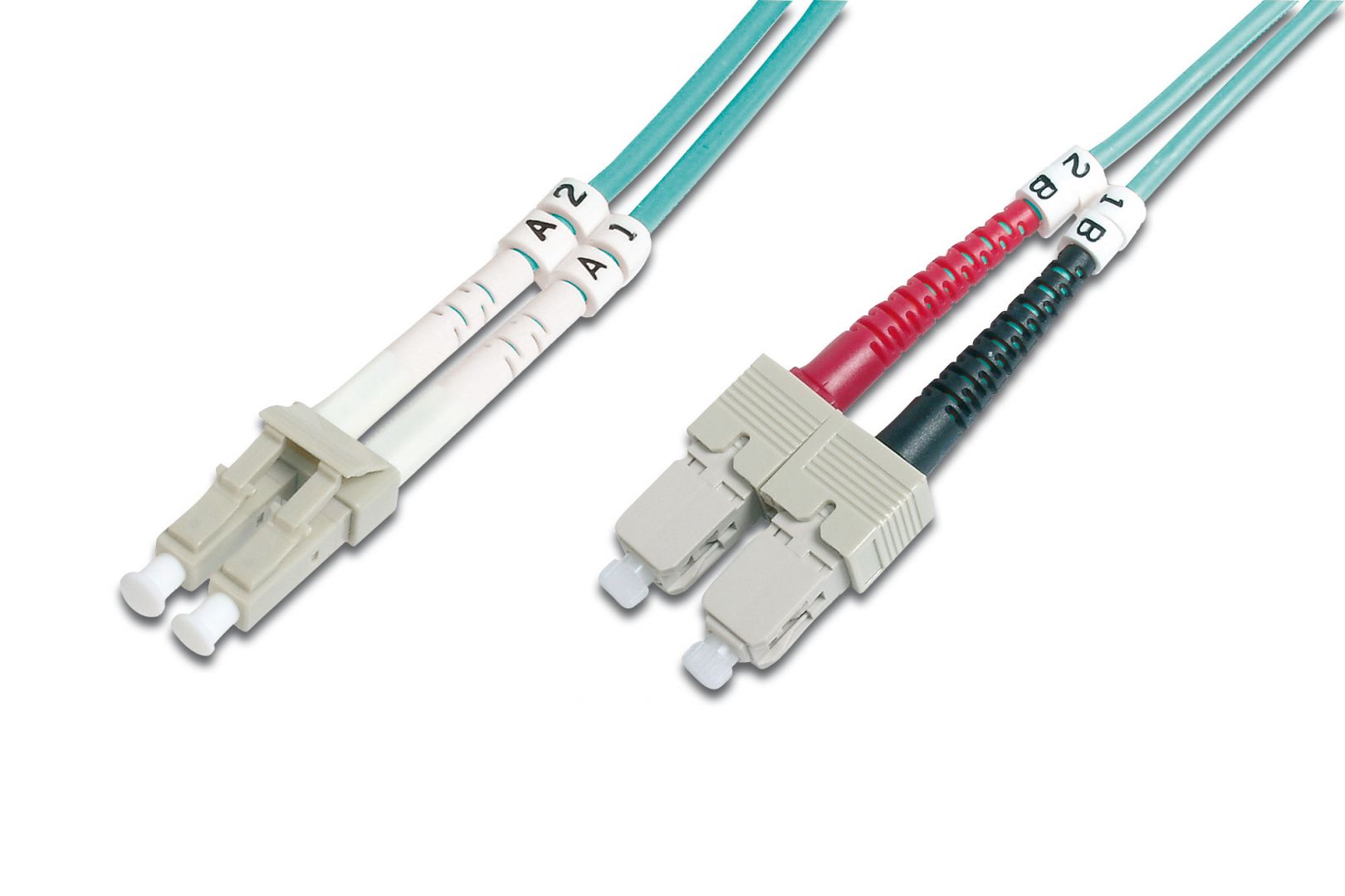 Digitus FO patch cord, duplex, LC to SC