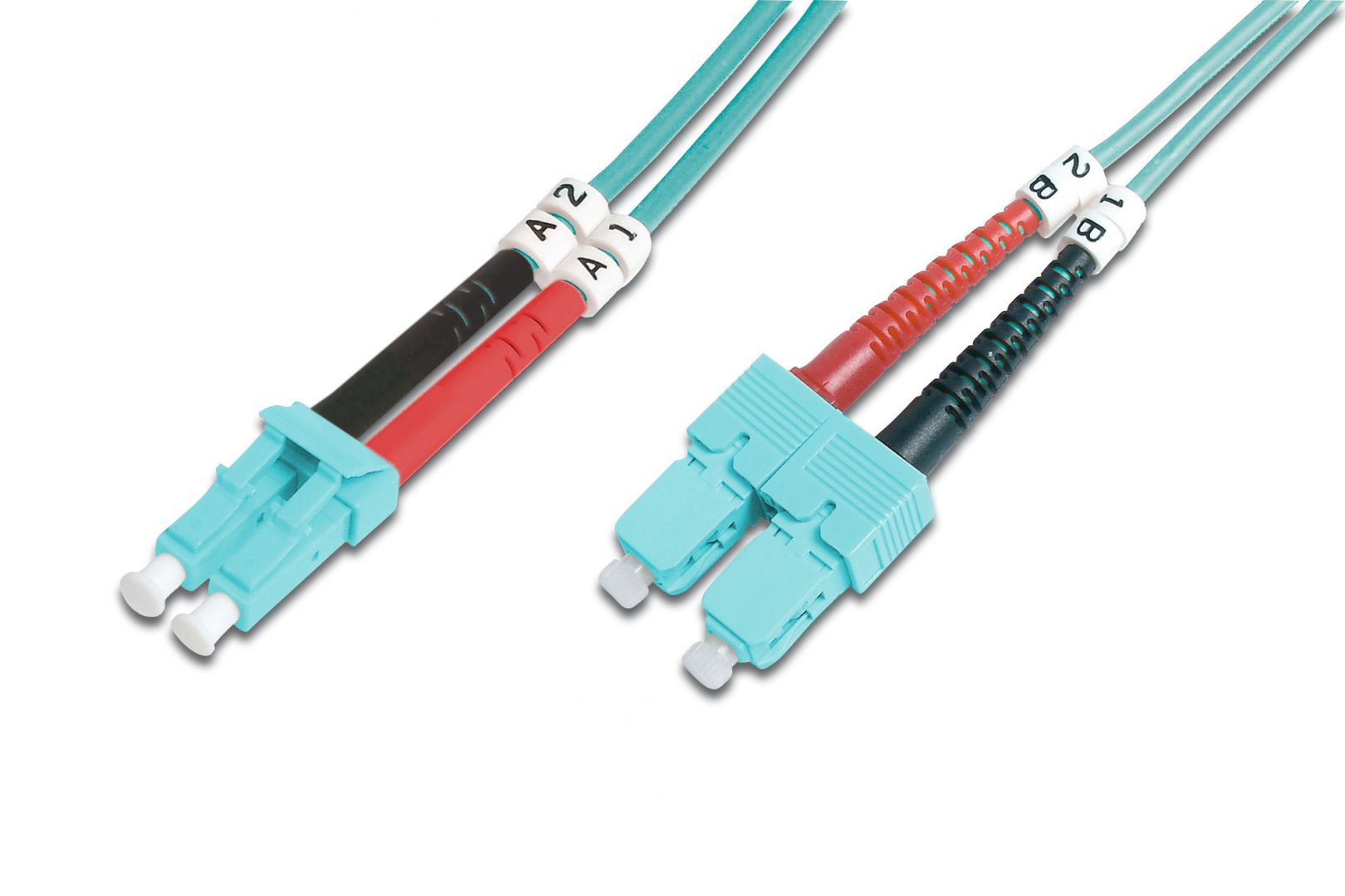 Digitus FO patch cord, duplex, LC to SC