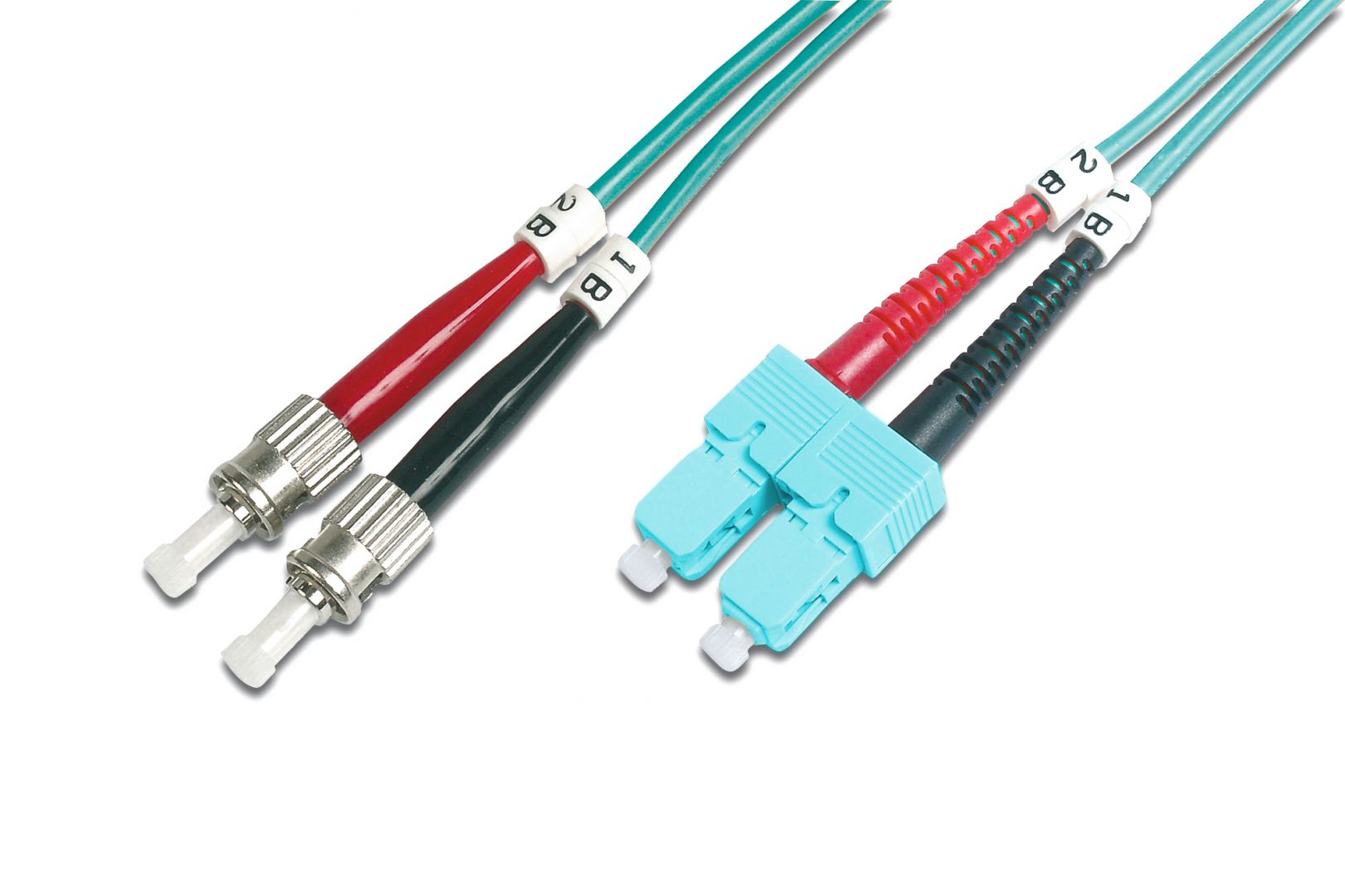 Digitus FO patch cord, duplex, ST to SC