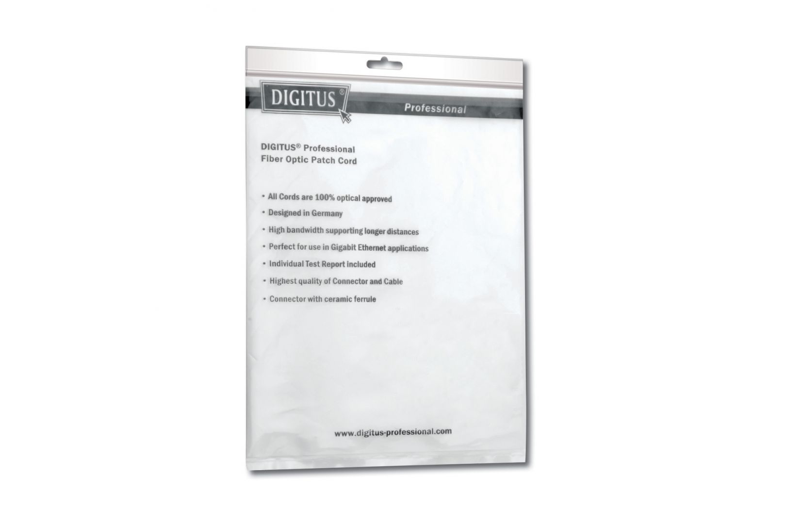 Digitus FO patch cord, duplex, ST to ST