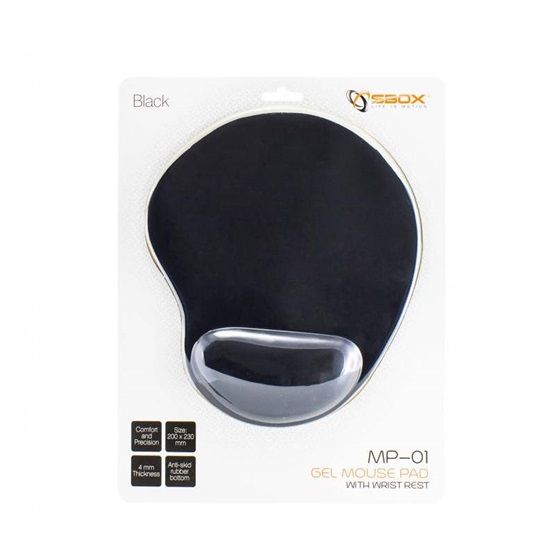 SBOX Ergo Gel mouse pad Black