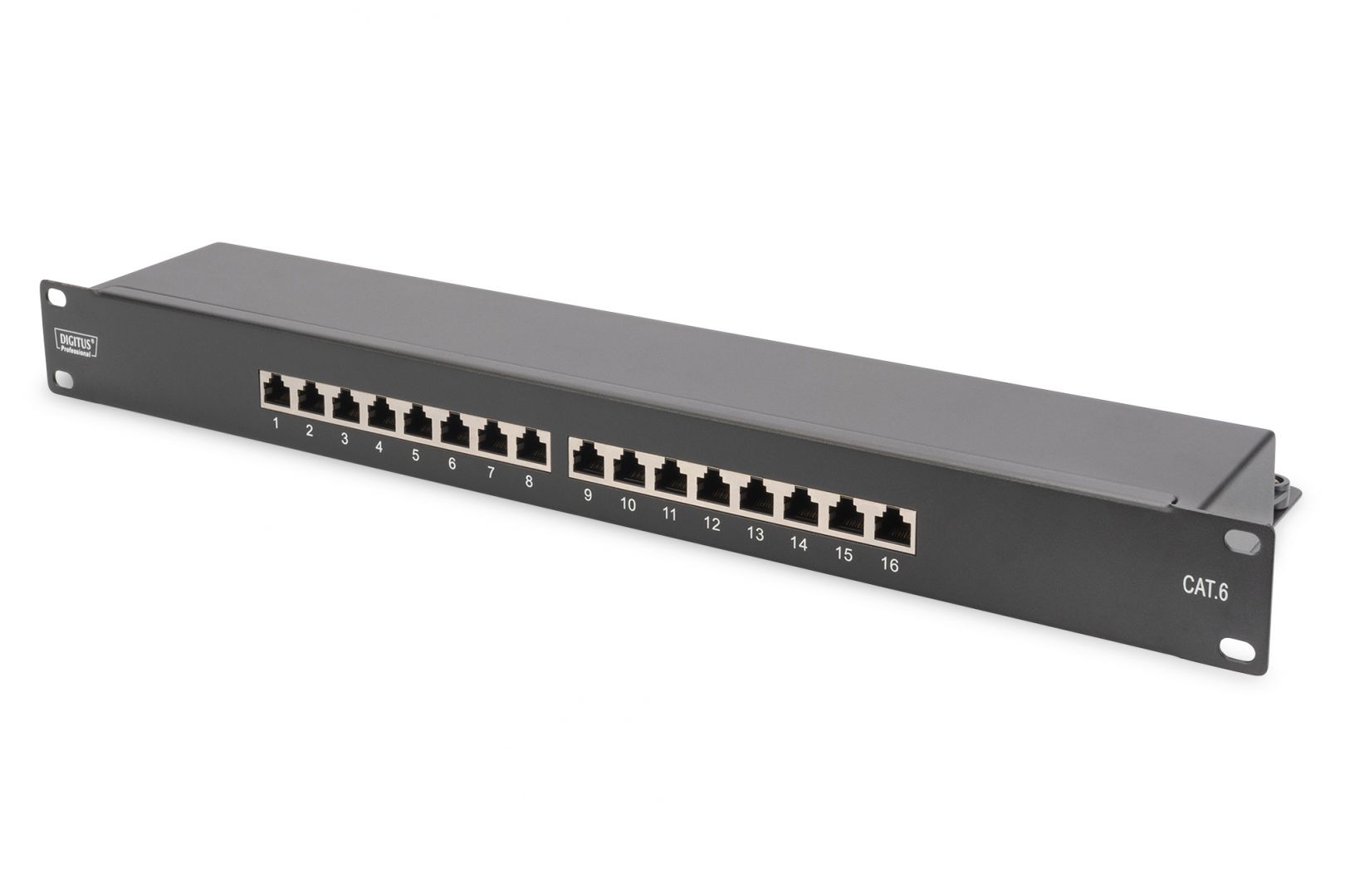 Digitus CAT 6, Class E patch panel, shielded, 16-port