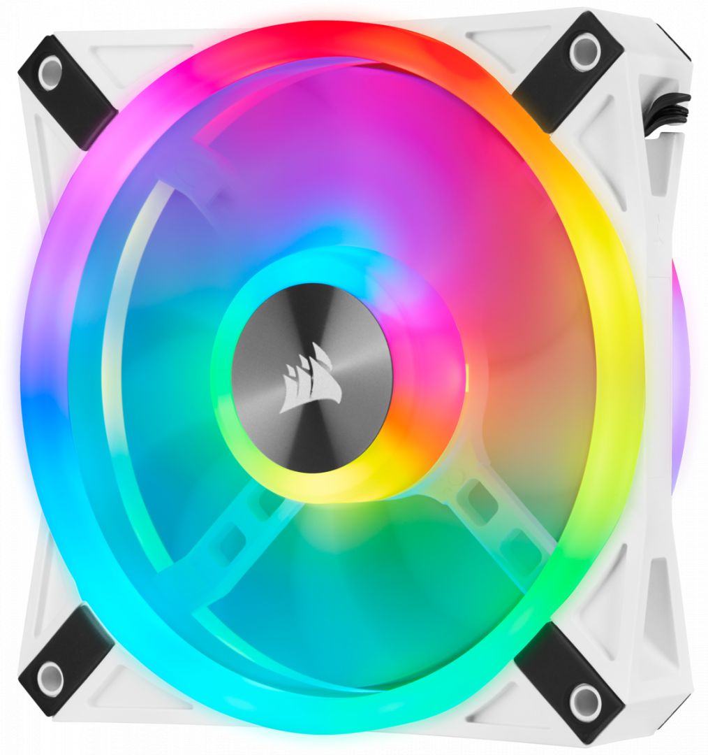 Corsair Cooler: Corsair iCue QL120 RGB 120mm h�z feh�r