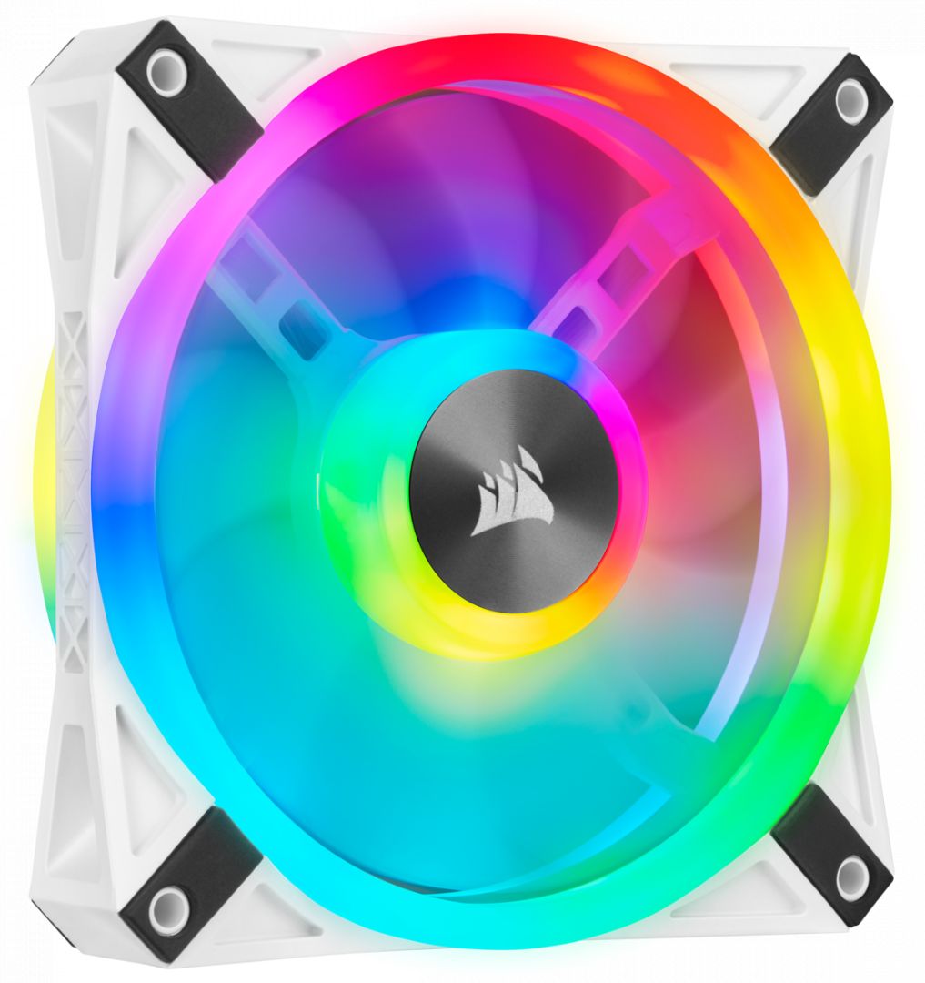 Corsair Cooler: Corsair iCue QL120 RGB 120mm h�z feh�r