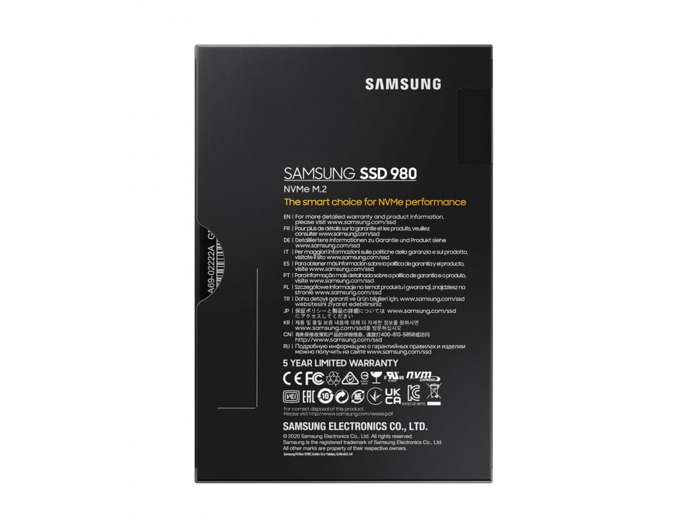 Samsung 500GB M.2 2280 NVMe 980 Basic