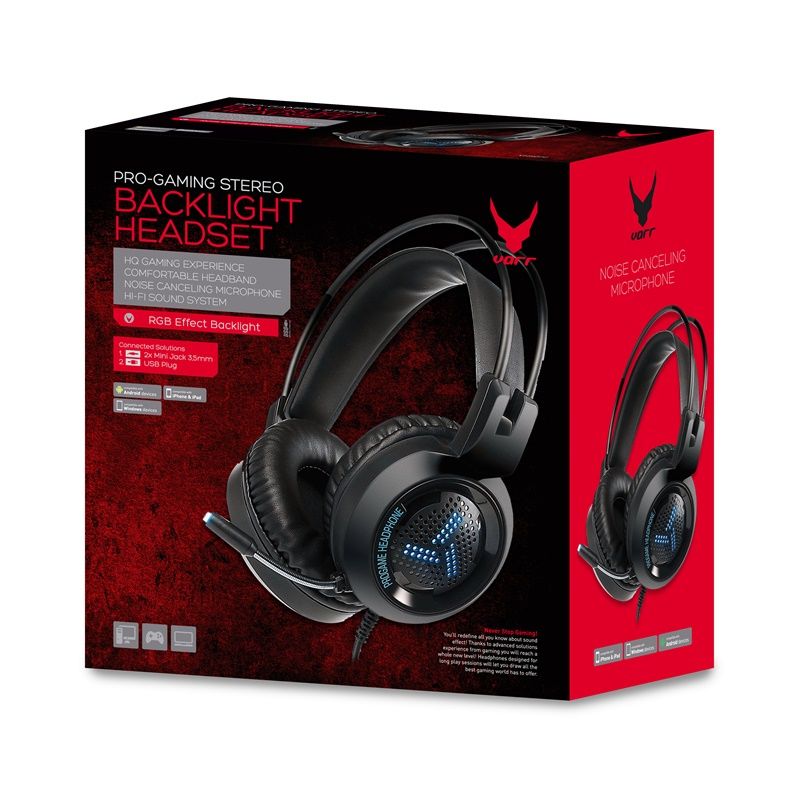 Omega VH8020 RGB Gaming Headset Black