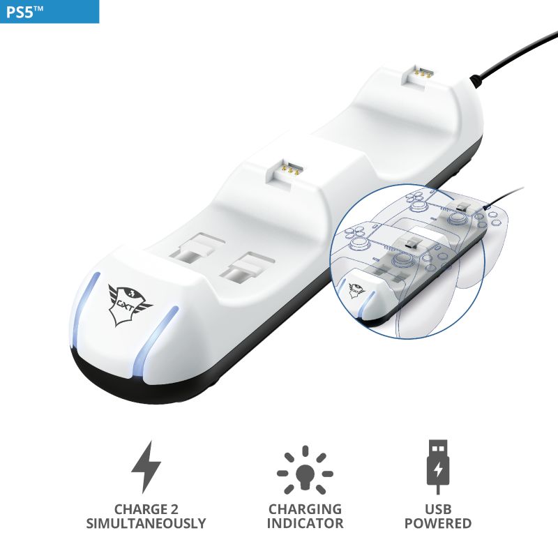 Trust GXT 251 Duo Charging Dock for PS5