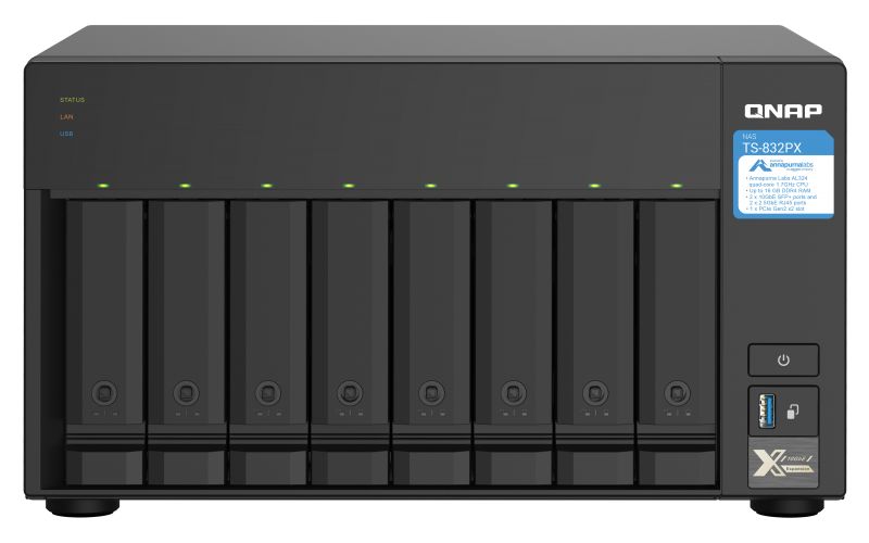 QNAP NAS TS-832PX-4G (8 HDD)