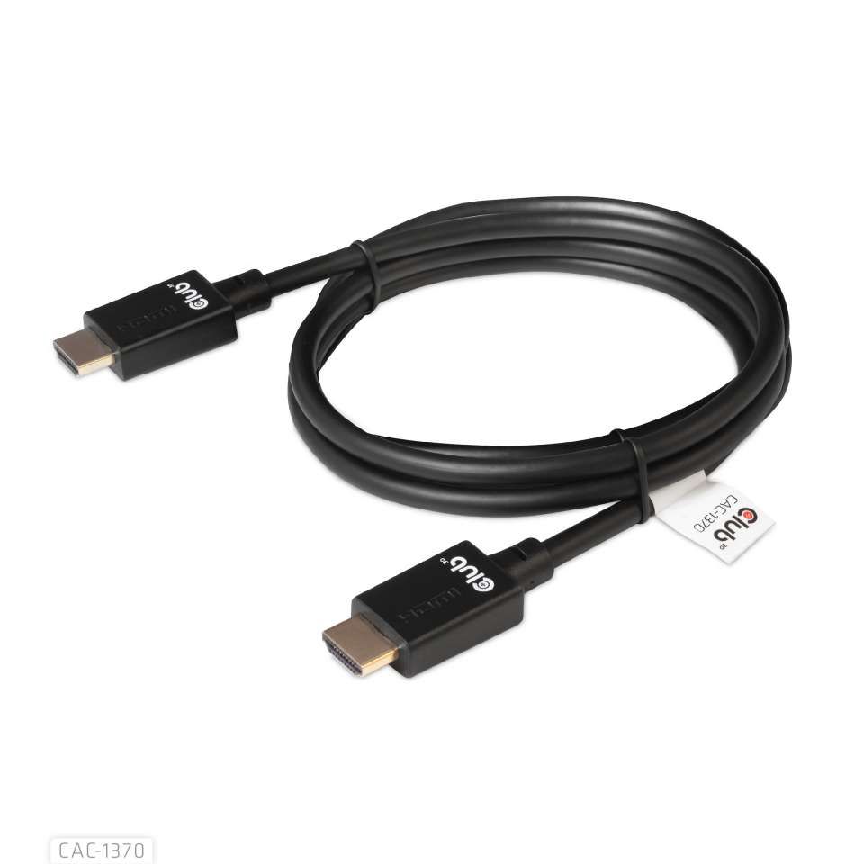 Club3D Ultra High Speed HDMI 4K120Hz, 8K60Hz Certified Cable 48Gbps M/M 1,5m Black