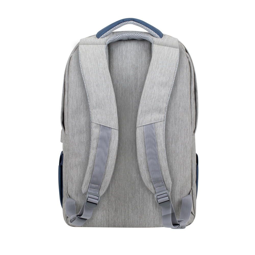 RivaCase 7567 Anti-theft Laptop backpack 17.3" / 6  Grey/Dark blue