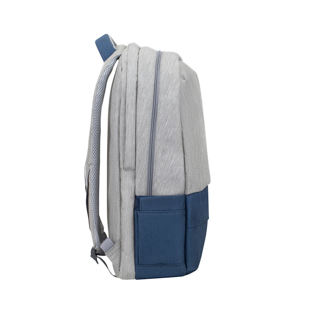 RivaCase 7567 Anti-theft Laptop backpack 17.3" / 6  Grey/Dark blue