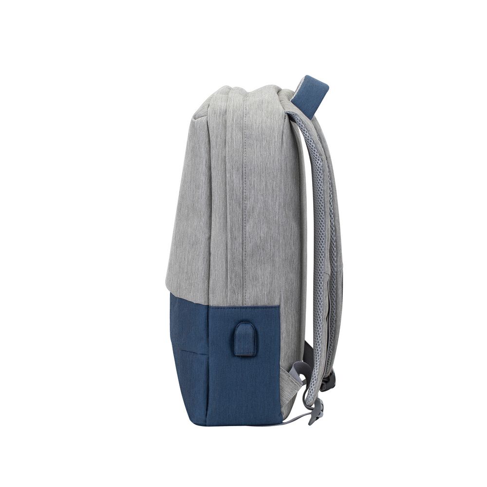 RivaCase 7562 Anti-theft Laptop backpack 15.6" / 6  Grey/Dark blue