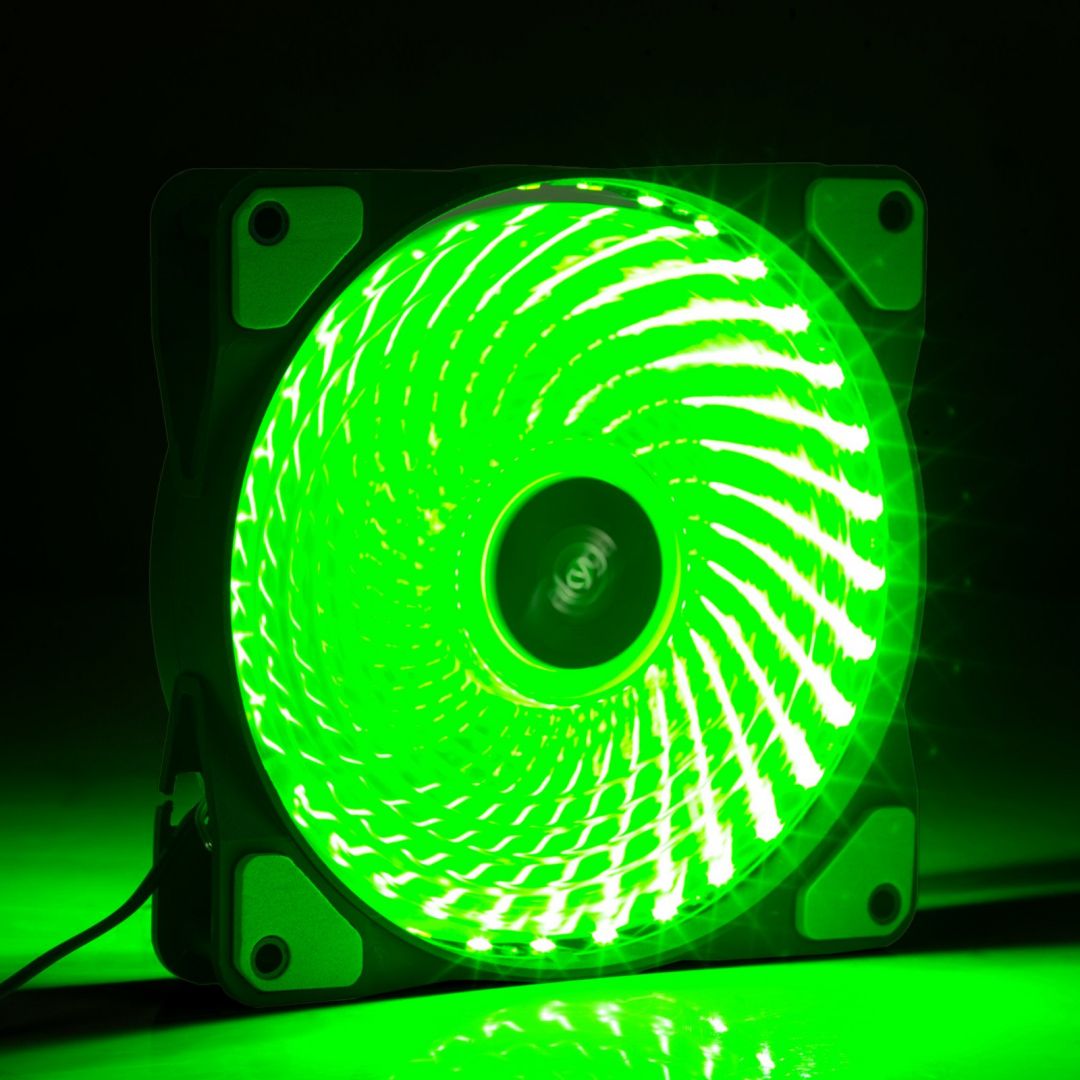 Akyga AW-12E-BG System Fan 12cm Green LED