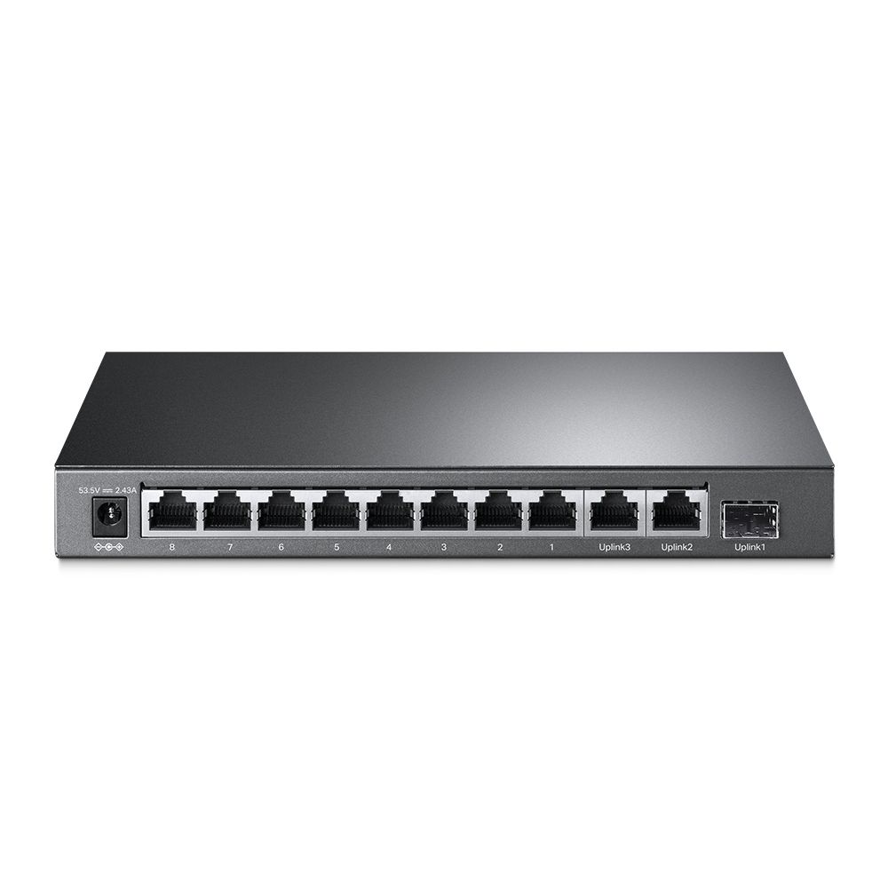 Switch TL-SL1311MP 8-Port 10/100Mbps + 3-Port Gigabit Desktop Switch with 8-Port PoE+