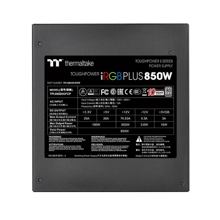 Thermaltake Toughpower iRGB Plus 850W 80+ Platinum