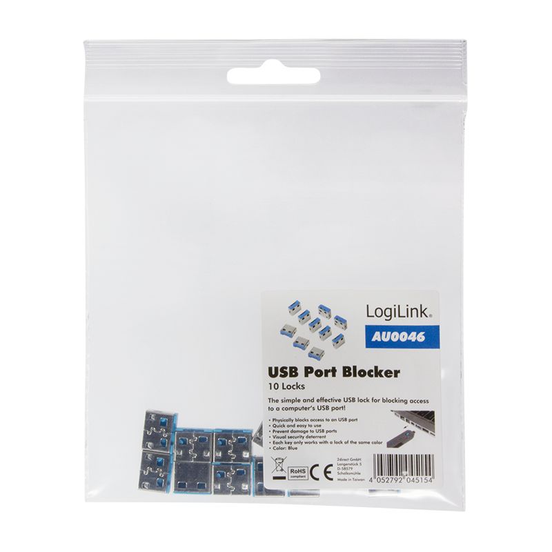 Logilink USB port blocker (10x locks)