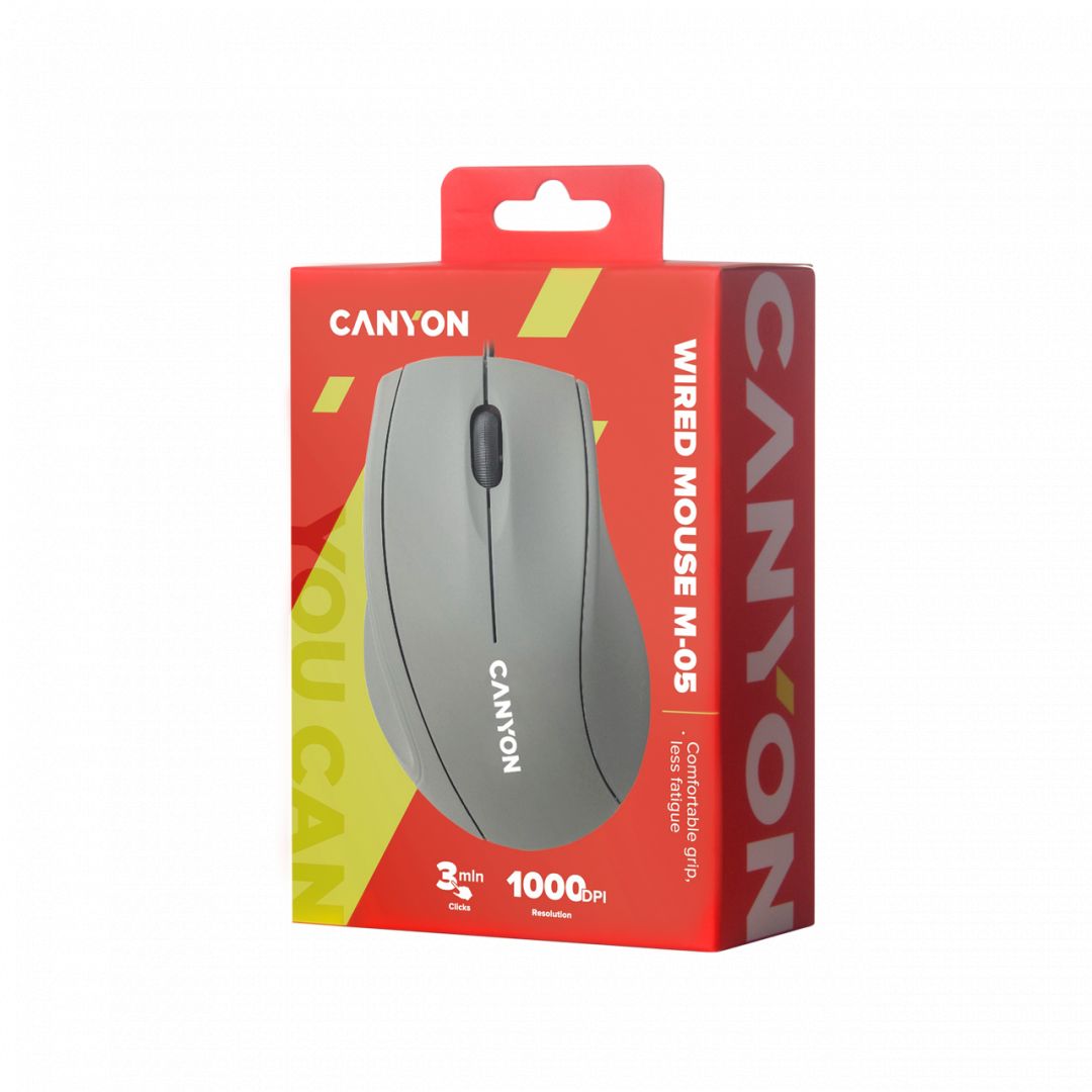 Canyon CNE-CMS05DG Wired mouse Dark Gray