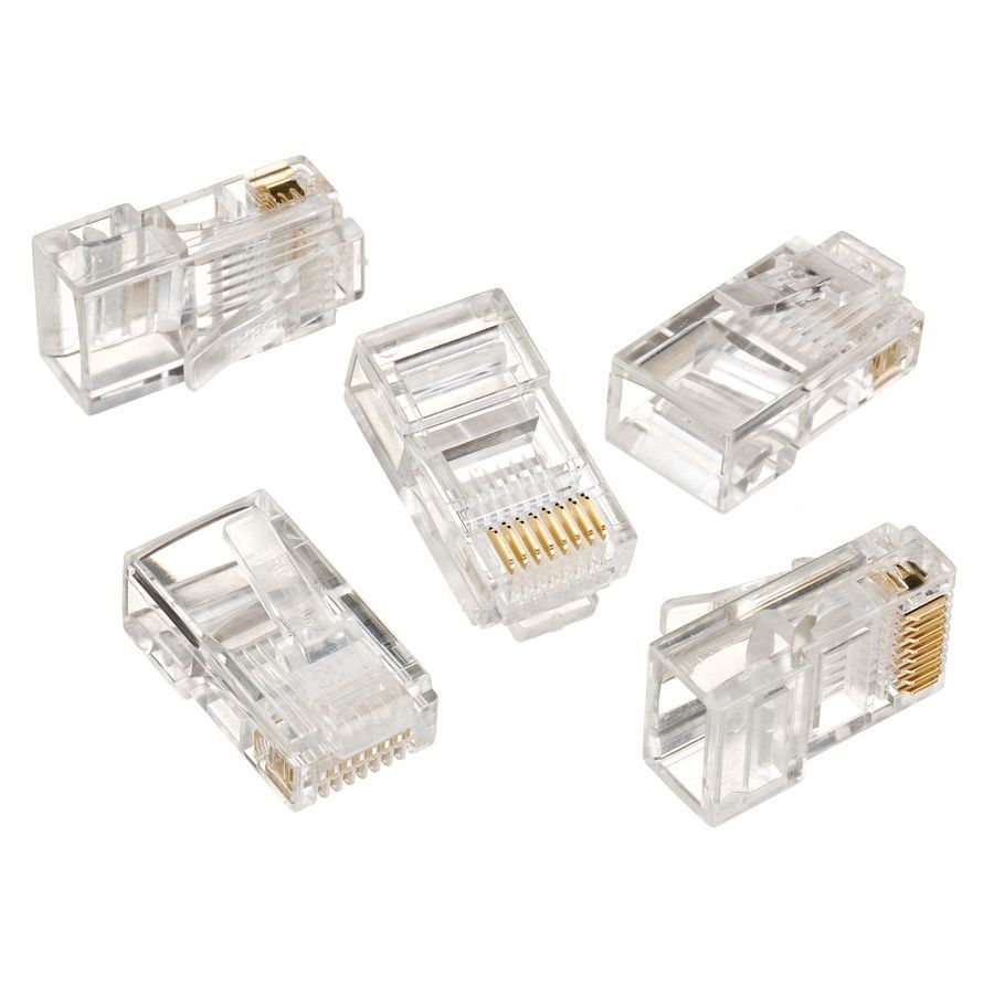 Gembird RJ45 CAT6 8P8C LAN plug gold plated, 50 pcs per bag (50db/cs)