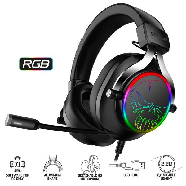 Spirit Of Gamer XPERT-H600 Headset RGB Black