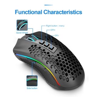 Redragon Storm PRO M808-KS Wireless RGB Gaming Mouse Black