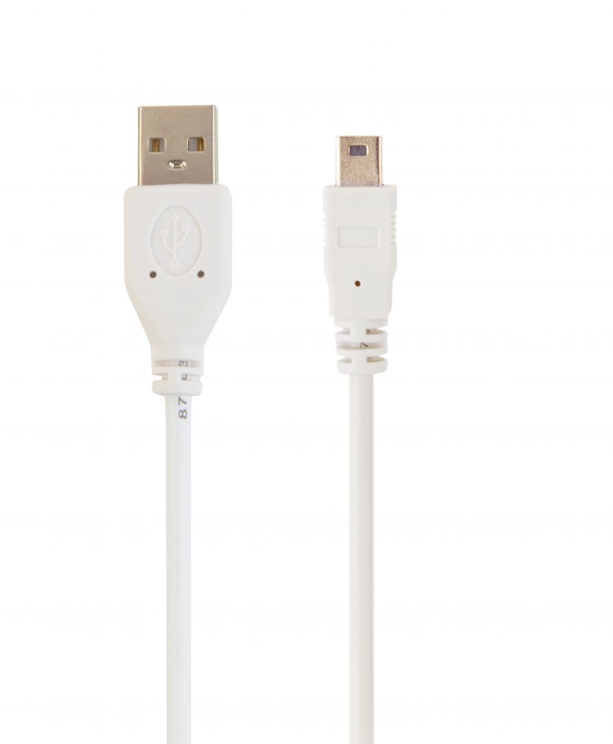 Gembird CC-USB2-AM5P-3 miniUSB cable 1m White