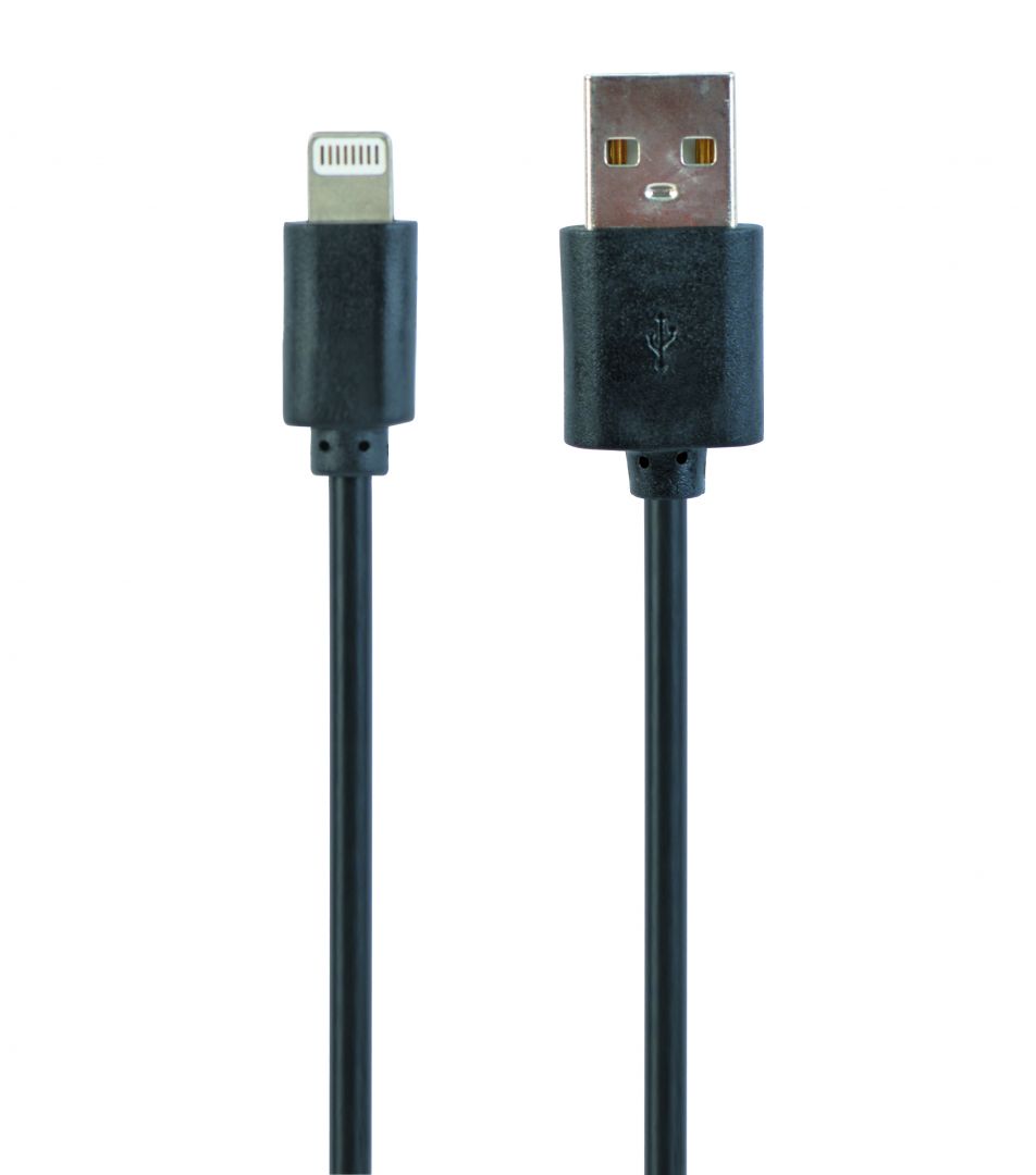 Gembird CC-USB2-AMLM-2M USB Lightning charging combo cable 2m Black