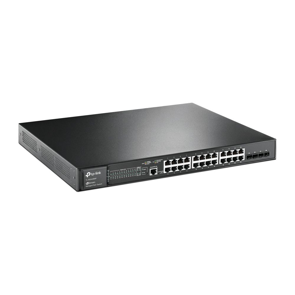 TP-Link TL-SG3428MP JetStream 28-Port Gigabit L2 Managed Switch with 24-Port PoE+