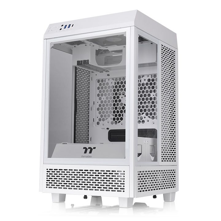 Thermaltake The Tower 100 Snow Mini Tempered Glass White