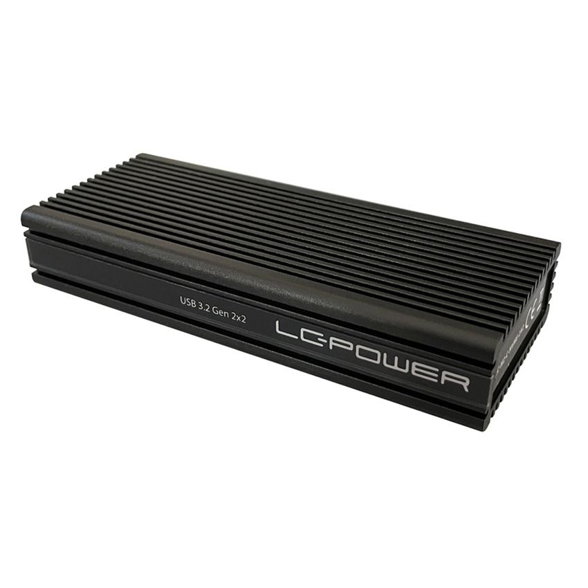 LC Power LC-M2-C-NVME-2X2 - M.2 NVMe SSD Enclosure Black