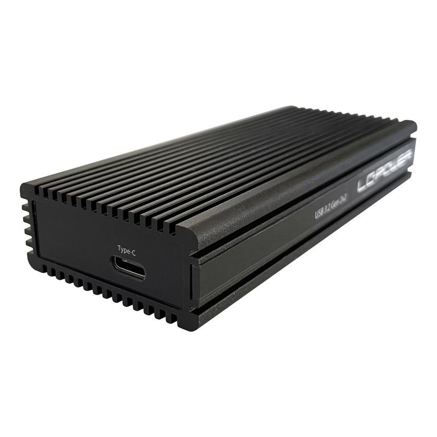 LC Power LC-M2-C-NVME-2X2 - M.2 NVMe SSD Enclosure Black