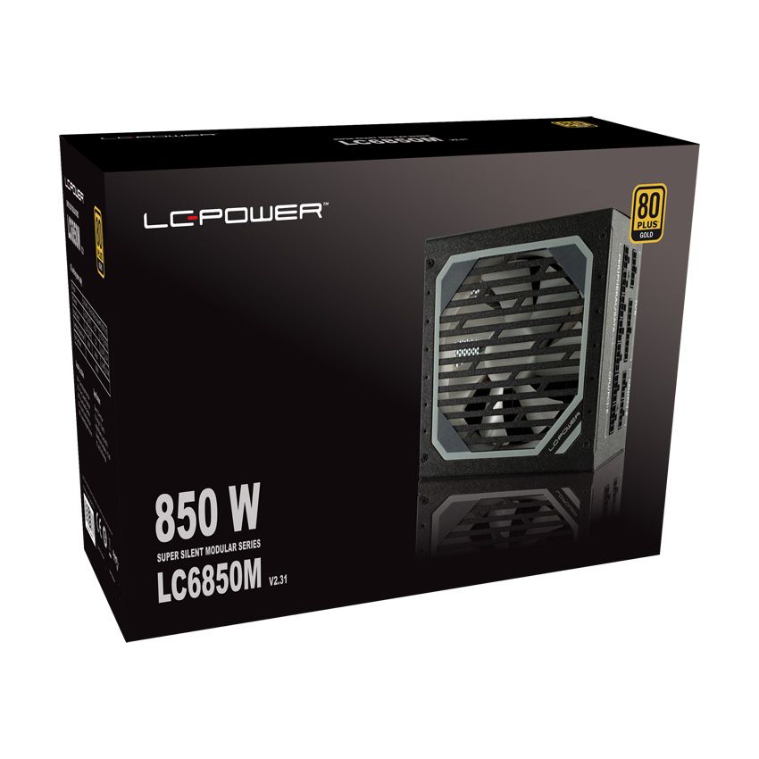 LC Power 850W 80+ Gold Super Silent Modular