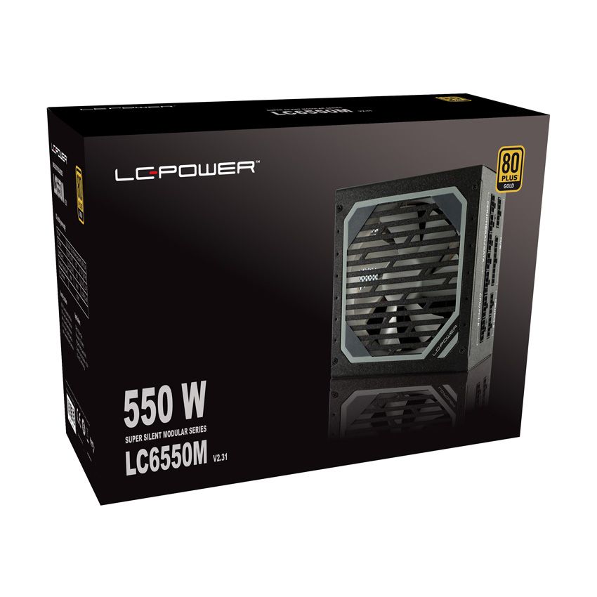 LC Power 550W 80+ Gold Super Silent Modular